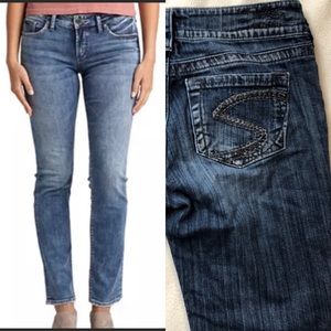 Silver Jeans Blue Suki Straight Leg Jeans Size 29